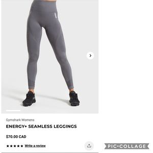 Gymshark energy +seamless leggings size S
